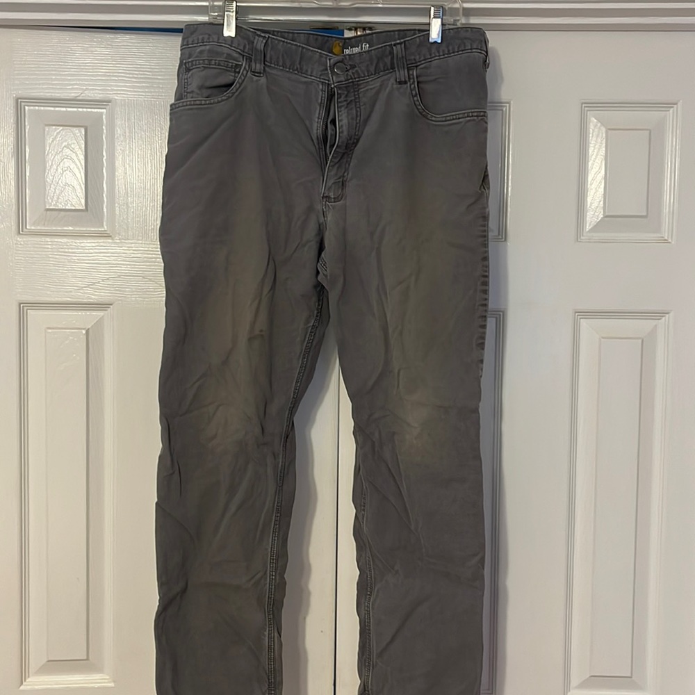 Mens Carhartt Pants Grey 36x32